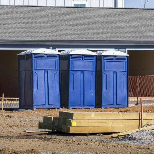 Heavy-duty construction site porta potty in Myrtle Beach, South Carolina